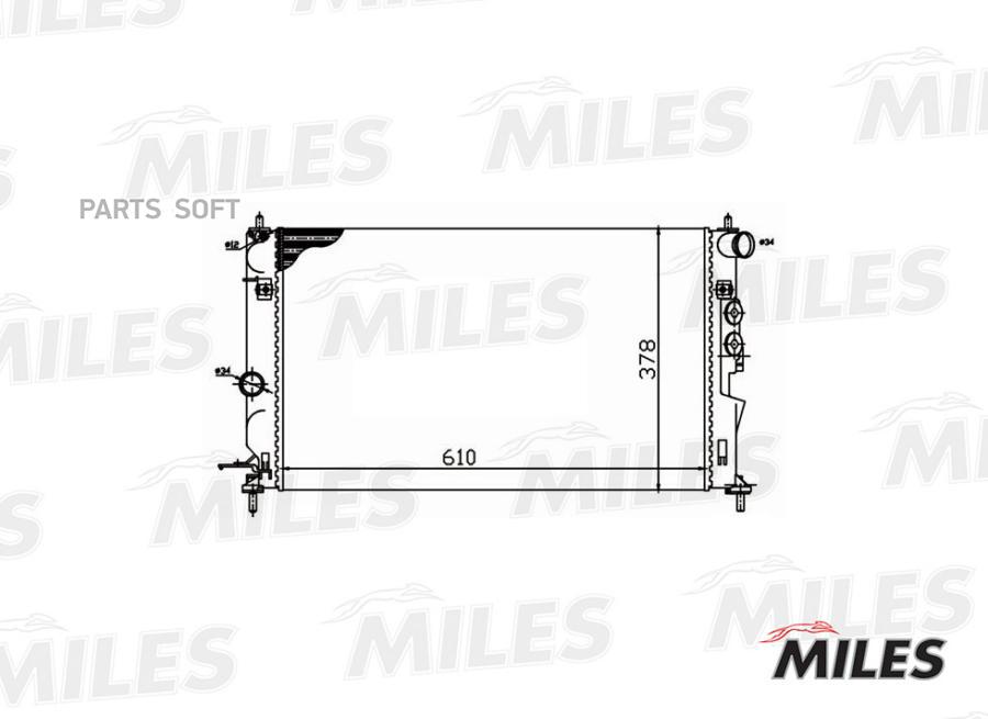 

Радиатор (Механическая Сборка) Opel Vectra B 1.6-2.2/2.2dt 95-04) (Nissens 630121) Acrm060