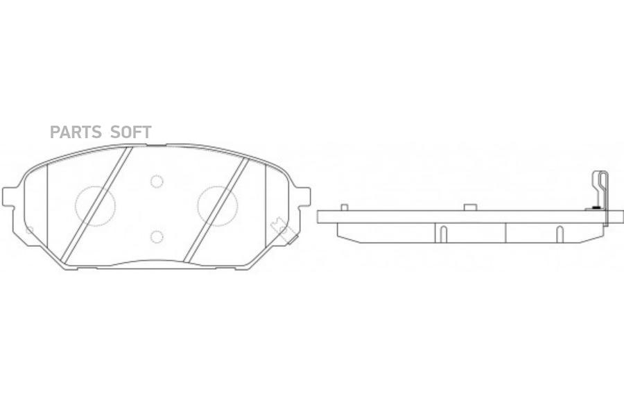 

Колодки тормозные дисковые передние к-т HYUNDAI Veracruz 3.8L 06- ix55 3.0L 17/18' 09-