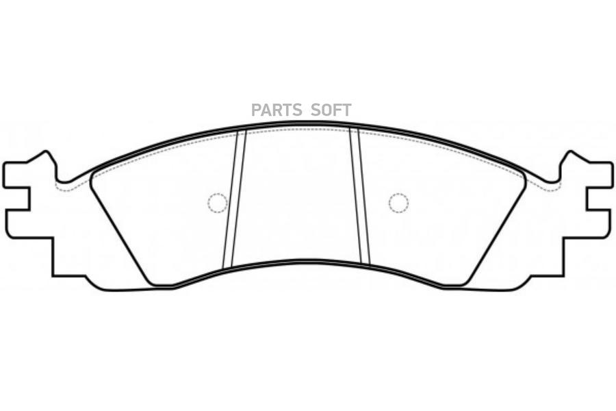 

Колодки тормозные дисковые передние к-т FORD Explorer 4.0 00-05/ 4.6 05-