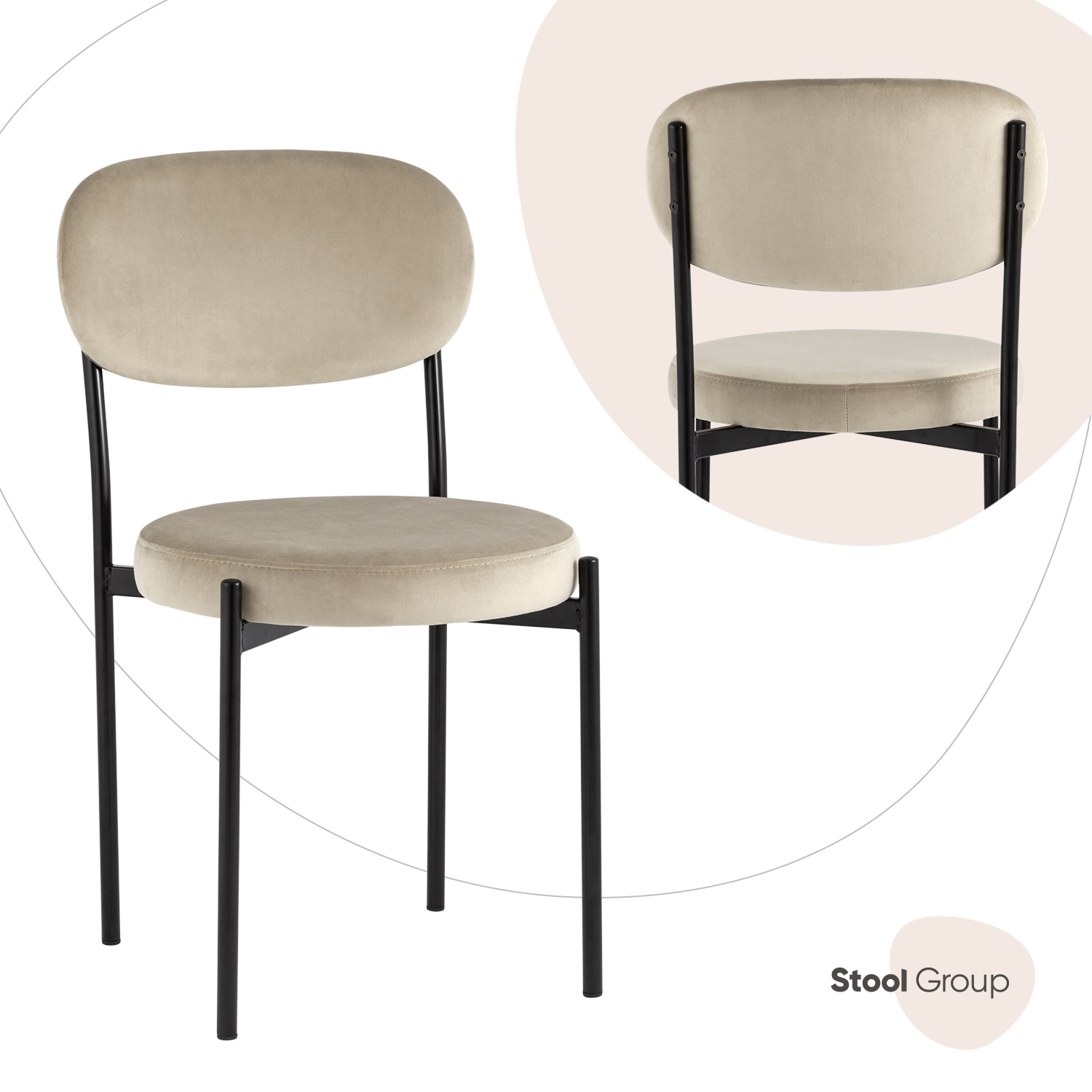 

Стул Stool Group Бриф vd-brief-b5, бежевый, Бриф