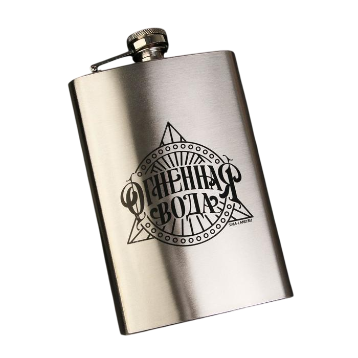 

Фляжка Mode Forrest «Огненная вода» 6949113 270мл, серебристый, Серебристый;черный, Огненная вода