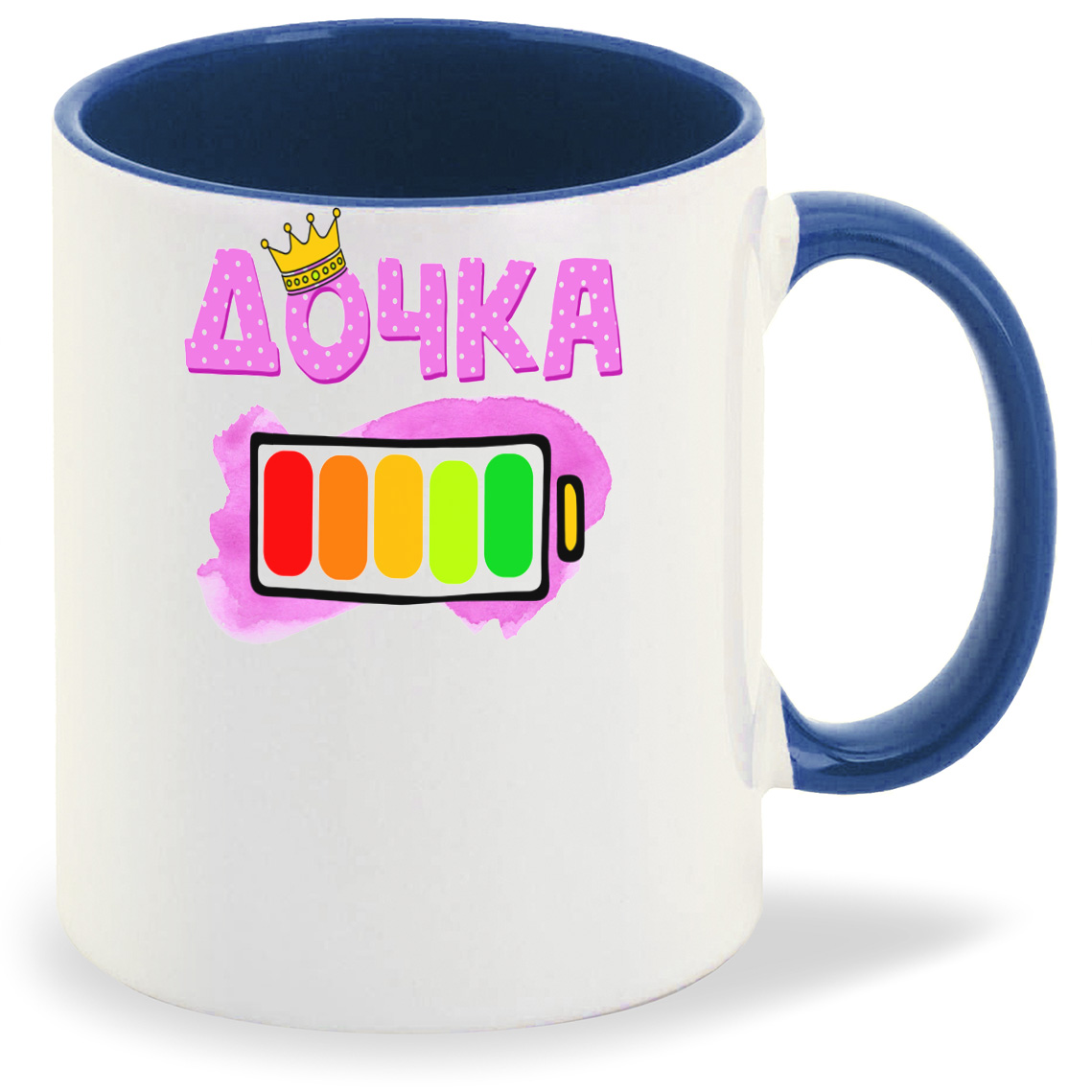 

Кружка CoolPodarok Дочка батарейка, Дочка батарейка