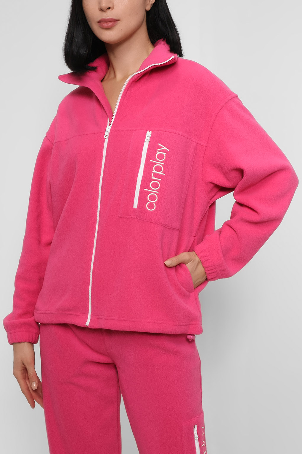 

Толстовка женская COLORPLAY CP220811236-022 розовая M, CP220811236-022