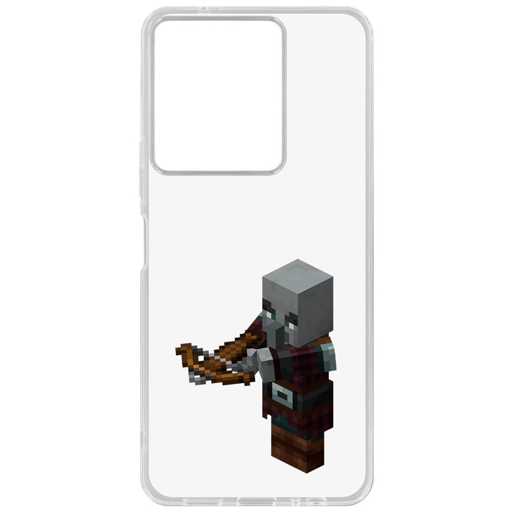 

Чехол-накладка Krutoff Clear Case Minecraft-Разбойник для Vivo Y36, Прозрачный