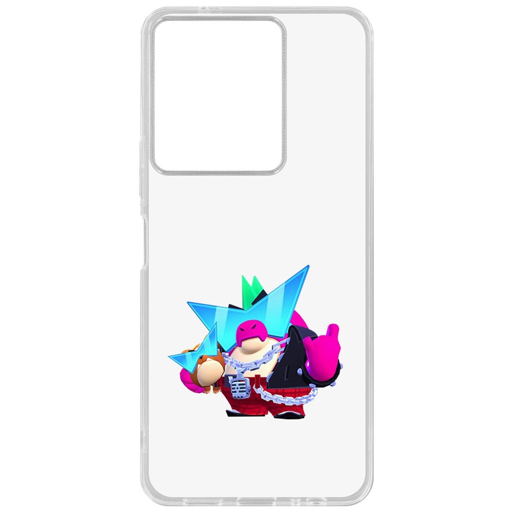 

Чехол-накладка Krutoff Clear Case Brawl Stars-Плохиш Базз для Vivo Y36, Прозрачный