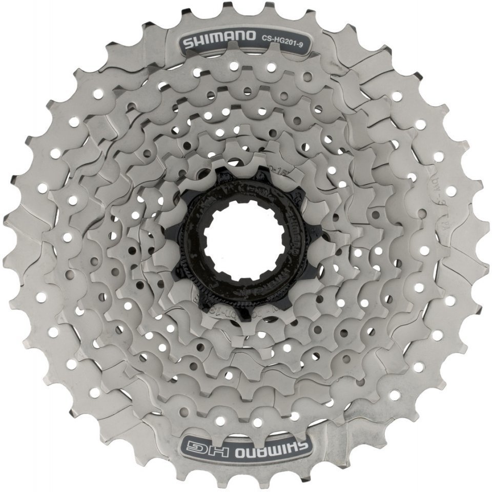 

Кассета SHIMANO HG201, 9ск, 11-34T, никель, Серый