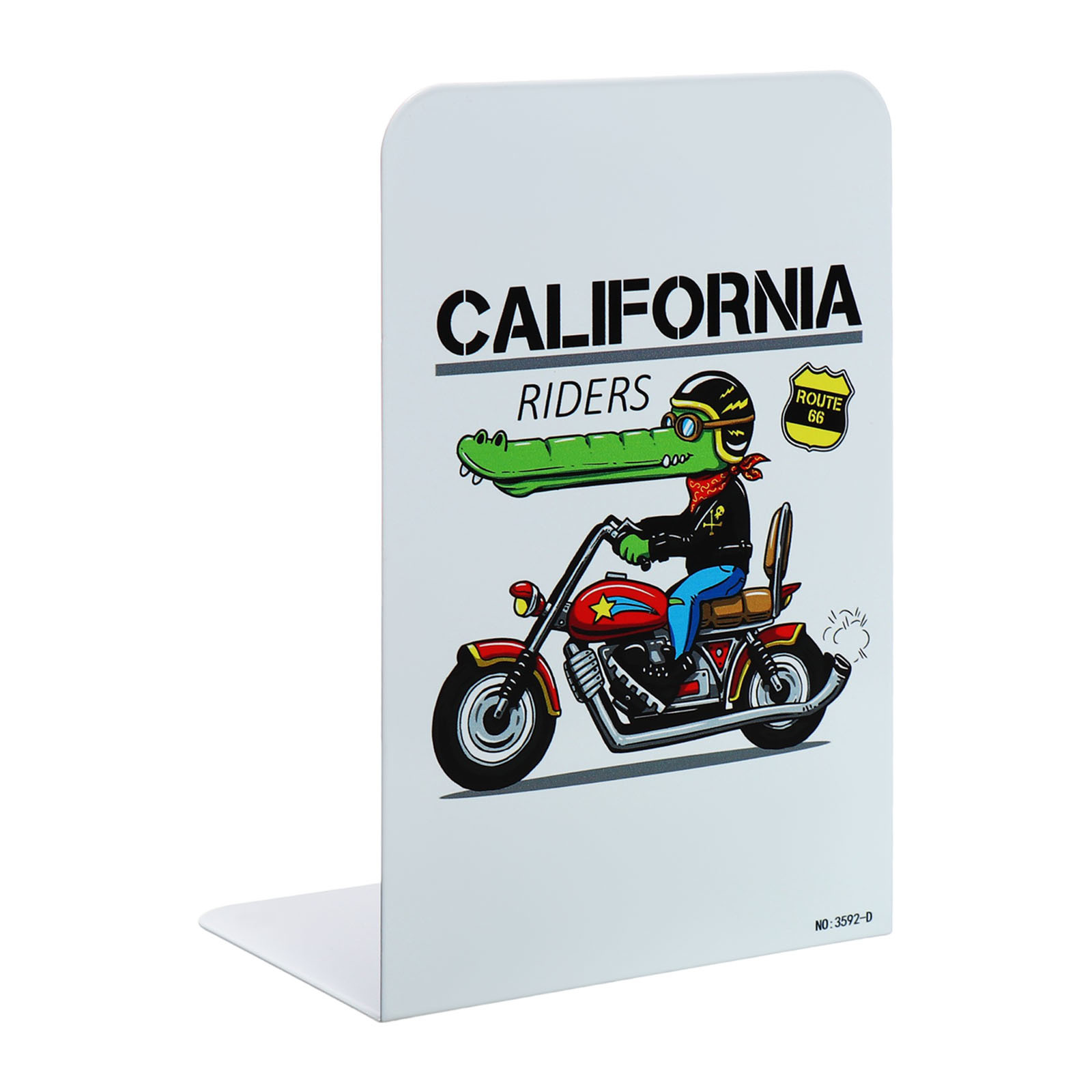 

Подставки для книг Крокодил на мотоцикле, 2 шт, Разноцветный