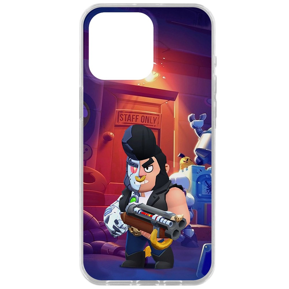 

Чехол-накладка Krutoff Clear Case Brawl Stars-Б-800 для iPhone 15 Pro Max, Прозрачный