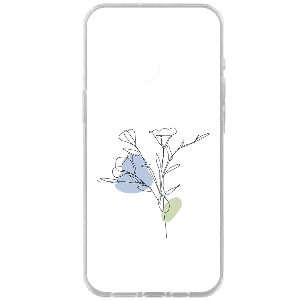 

Чехол-накладка Case Эустома для iPhone 15 Pro Max, Прозрачный