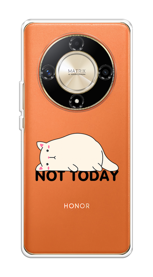 

Чехол на Honor X9B "Cat not today", Белый;розовый;черный, 6122550-1