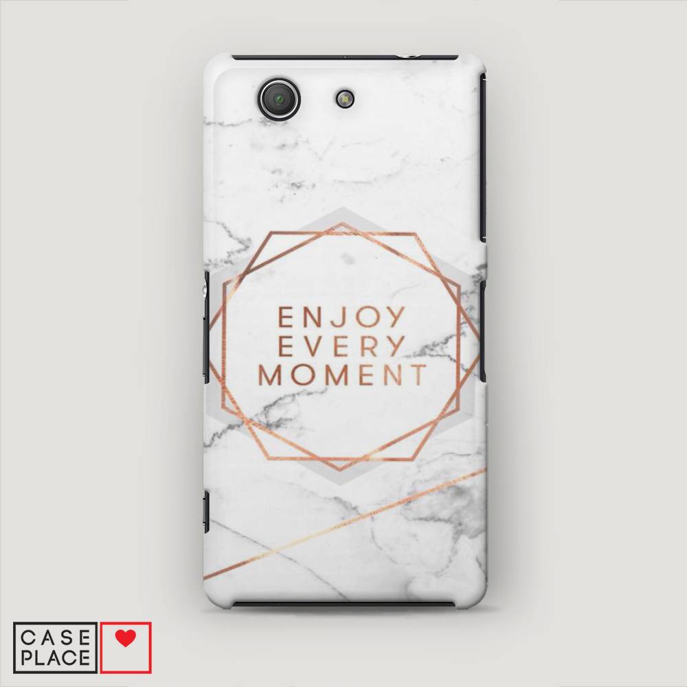 

Пластиковый чехол "Enjoy every moment мрамор" на Sony Xperia Z3 compact, 52020-5
