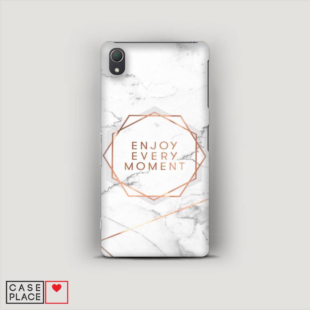 

Пластиковый чехол "Enjoy every moment мрамор" на Sony Xperia Z2
