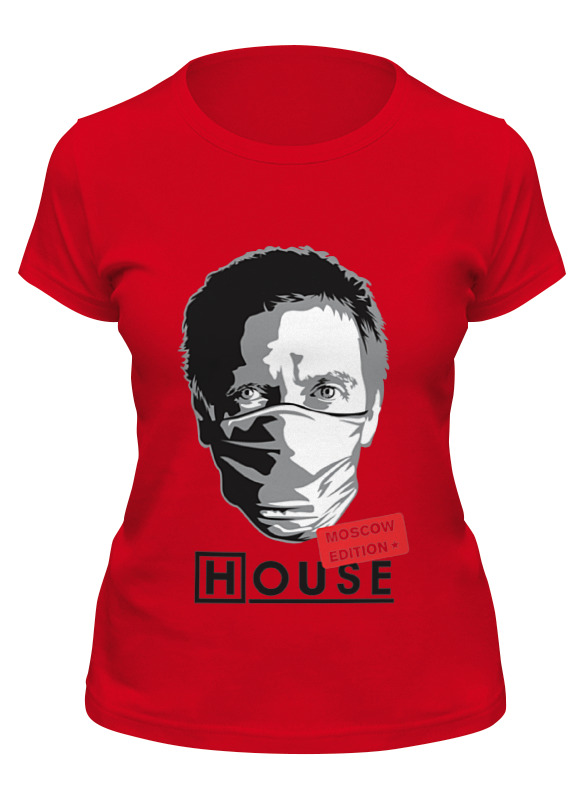 

Футболка женская Printio Dr house красная S, Красный, Dr house