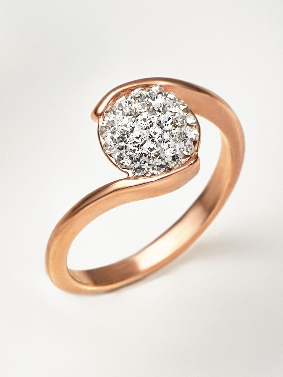 

Кольцо из латуни р.. SHINE & BEAUTY 2465273рч, кристаллы, 2465273рч