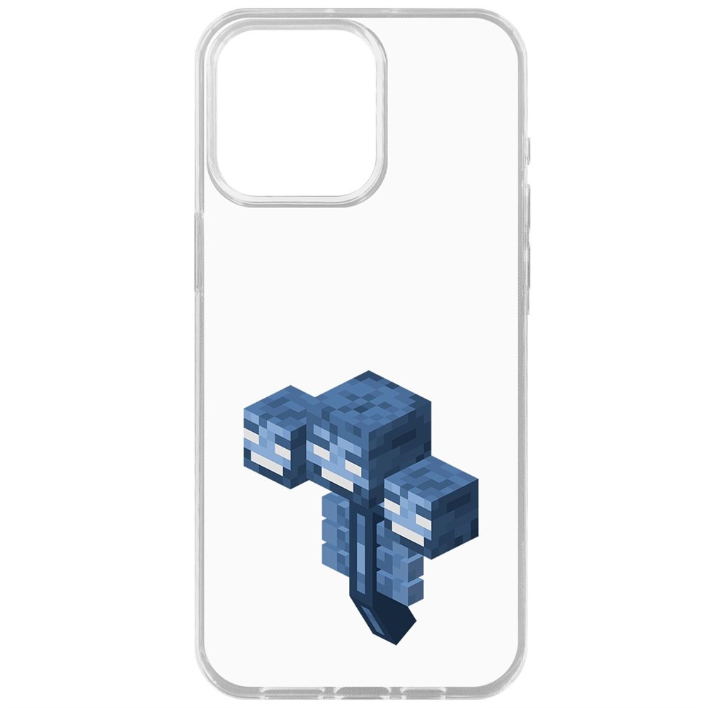 

Чехол-накладка Krutoff Clear Case Minecraft-Иссушитель для iPhone 15 Pro Max, Прозрачный