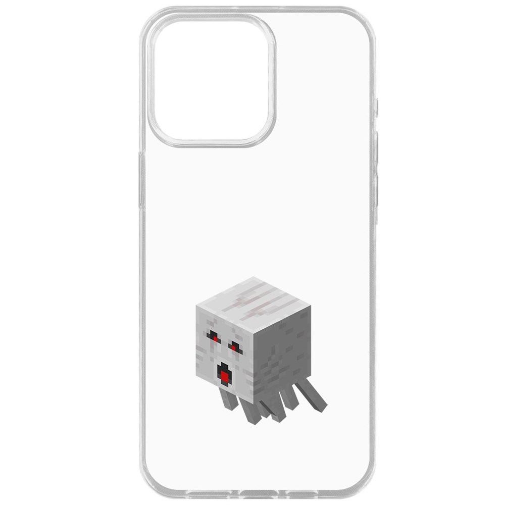 

Чехол-накладка Krutoff Clear Case Minecraft-Гаст для iPhone 15 Pro Max, Прозрачный