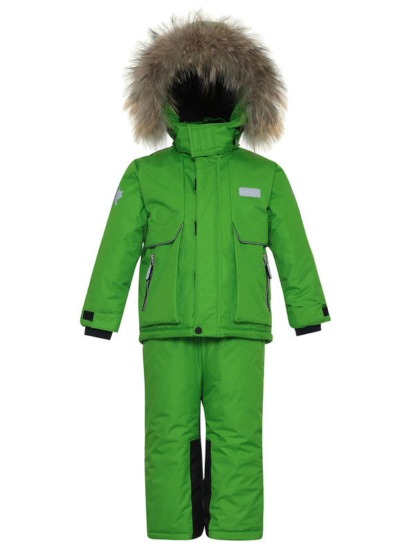 Комплект верхней одежды детский Stylish Amadeo AKP-082A, зеленый, 116