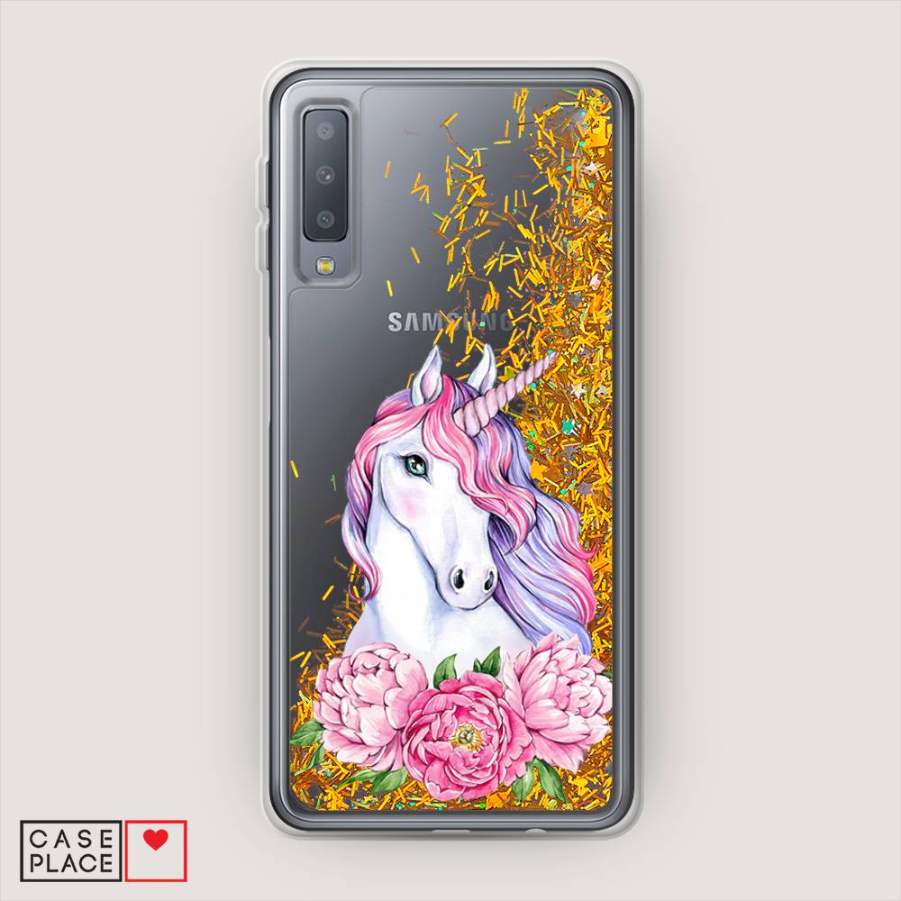 

Чехол Awog "Единорог с пионами" для Samsung Galaxy A7 2018, 26790-1