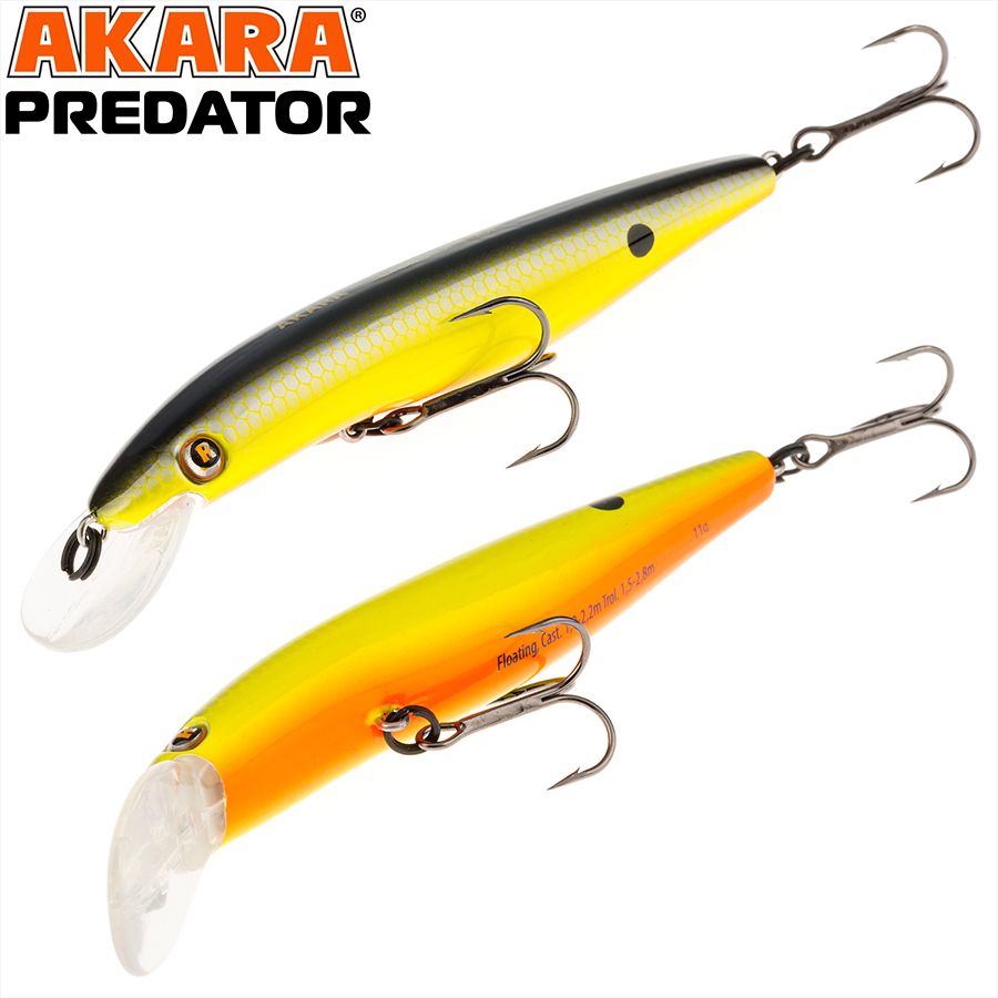 

Воблер Akara Predator 125F 21гр 3/4 oz 5,0 in A33, Разноцветный, Predator