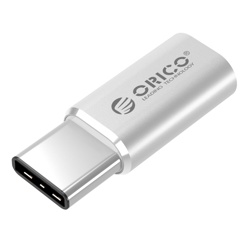 

Переходник Type-C microUSB Orico CTM1 серебристый