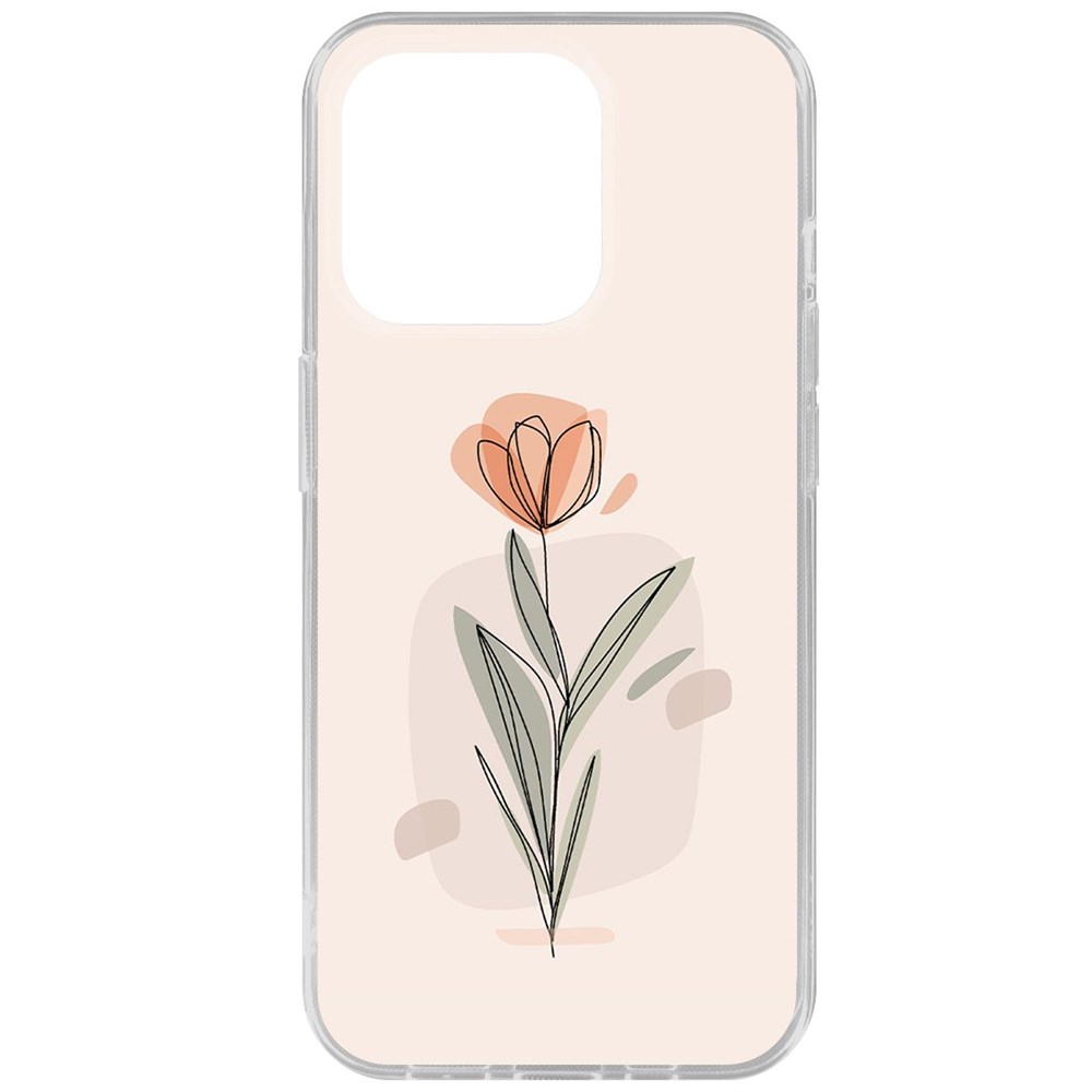 

Чехол-накладка Case Тюльпан для iPhone 15 Pro, Прозрачный