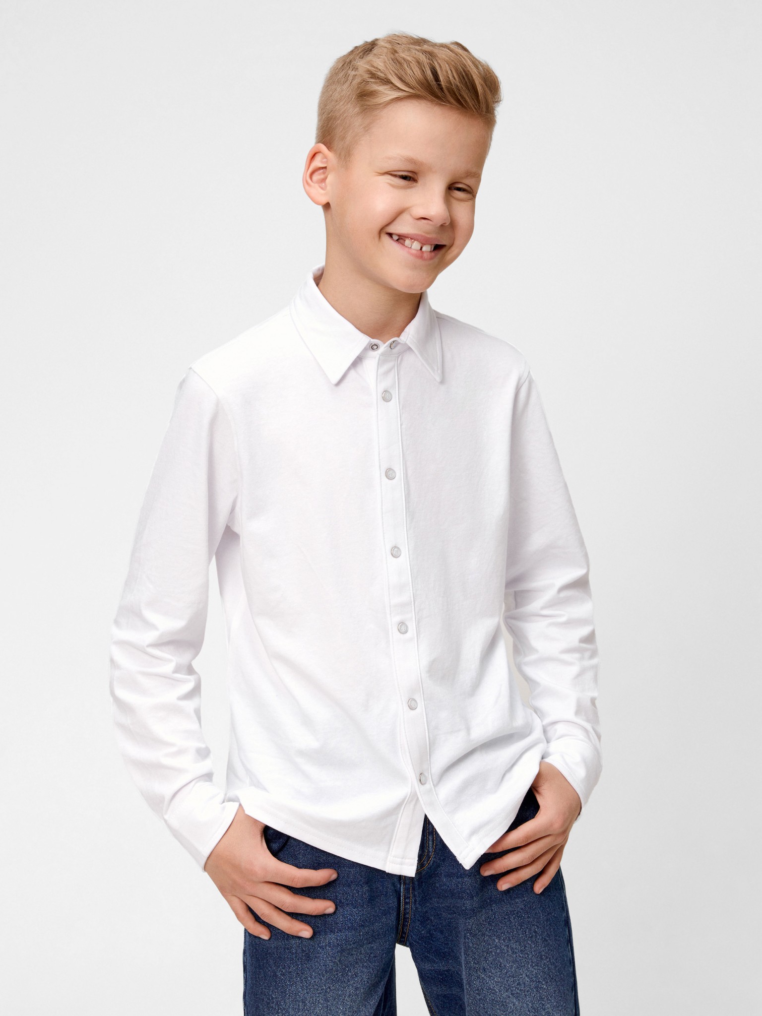 Рубашка детская ACOOLA 20140830019 цвет белый размер 152