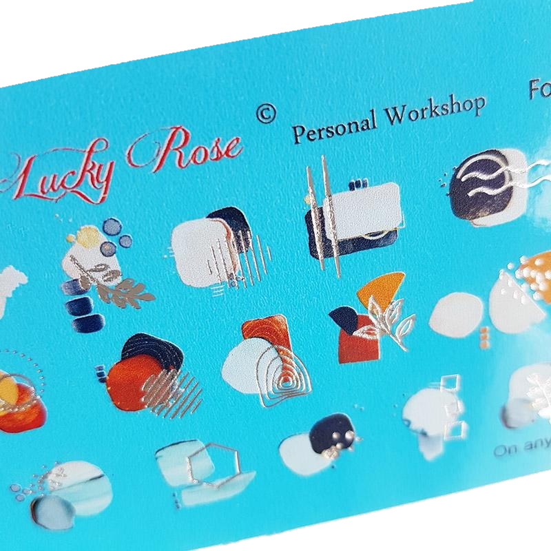 

Слайдер-дизайн Lucky Rose Foil Colour №004 (silver), Разноцветный
