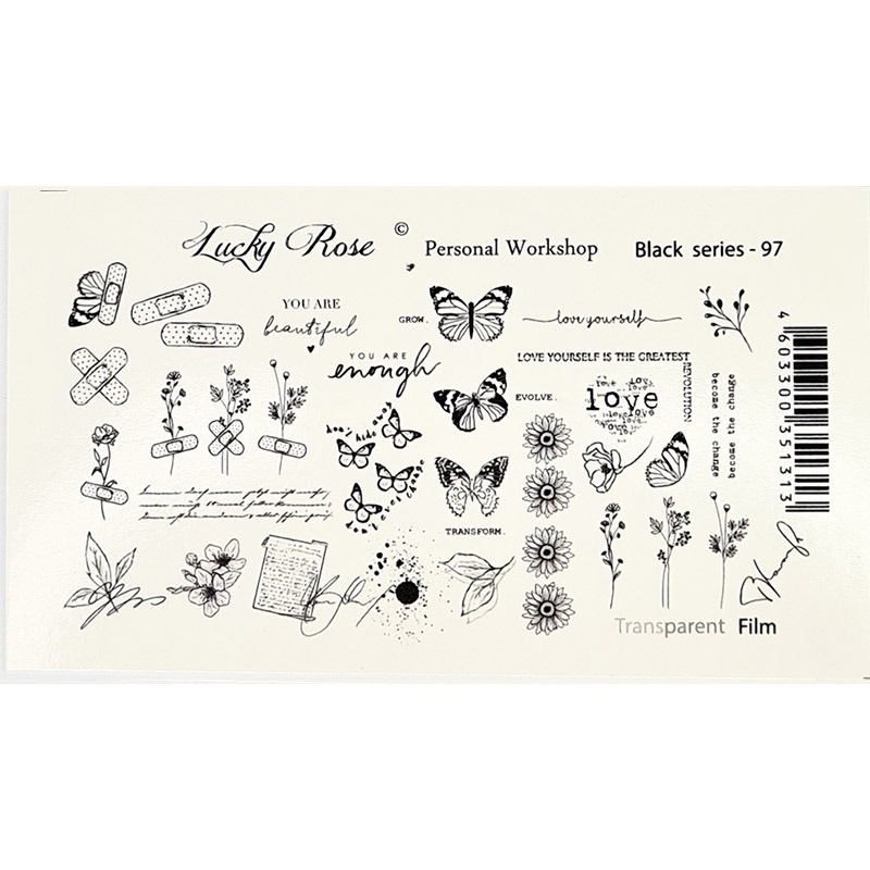 

Слайдер-дизайн Lucky Rose Black №097, Черный