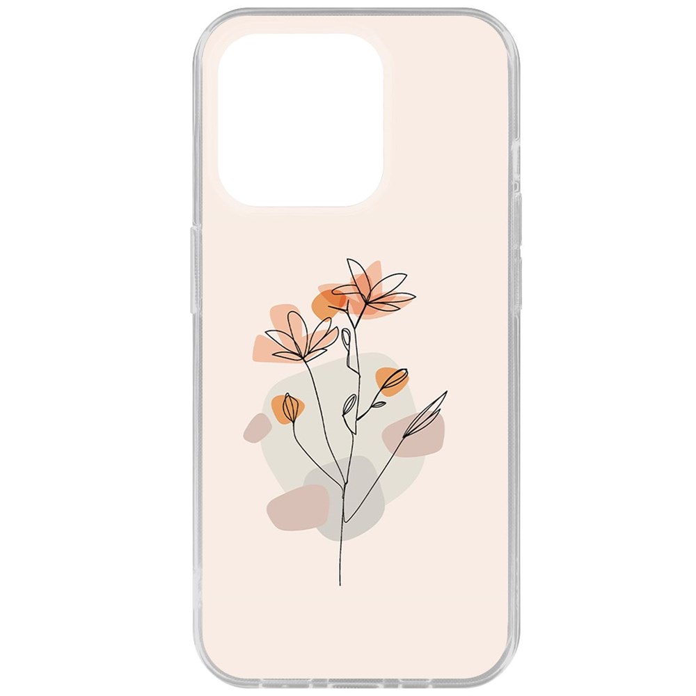 

Чехол-накладка Case Ромашки для iPhone 15 Pro, Прозрачный