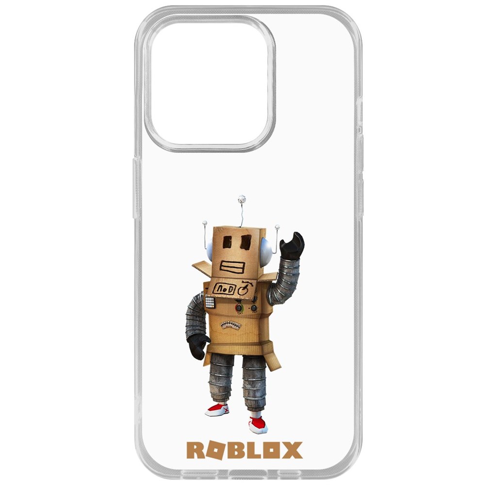 

Чехол-накладка Krutoff Clear Case Roblox-Мистер Робот для iPhone 15 Pro, Прозрачный