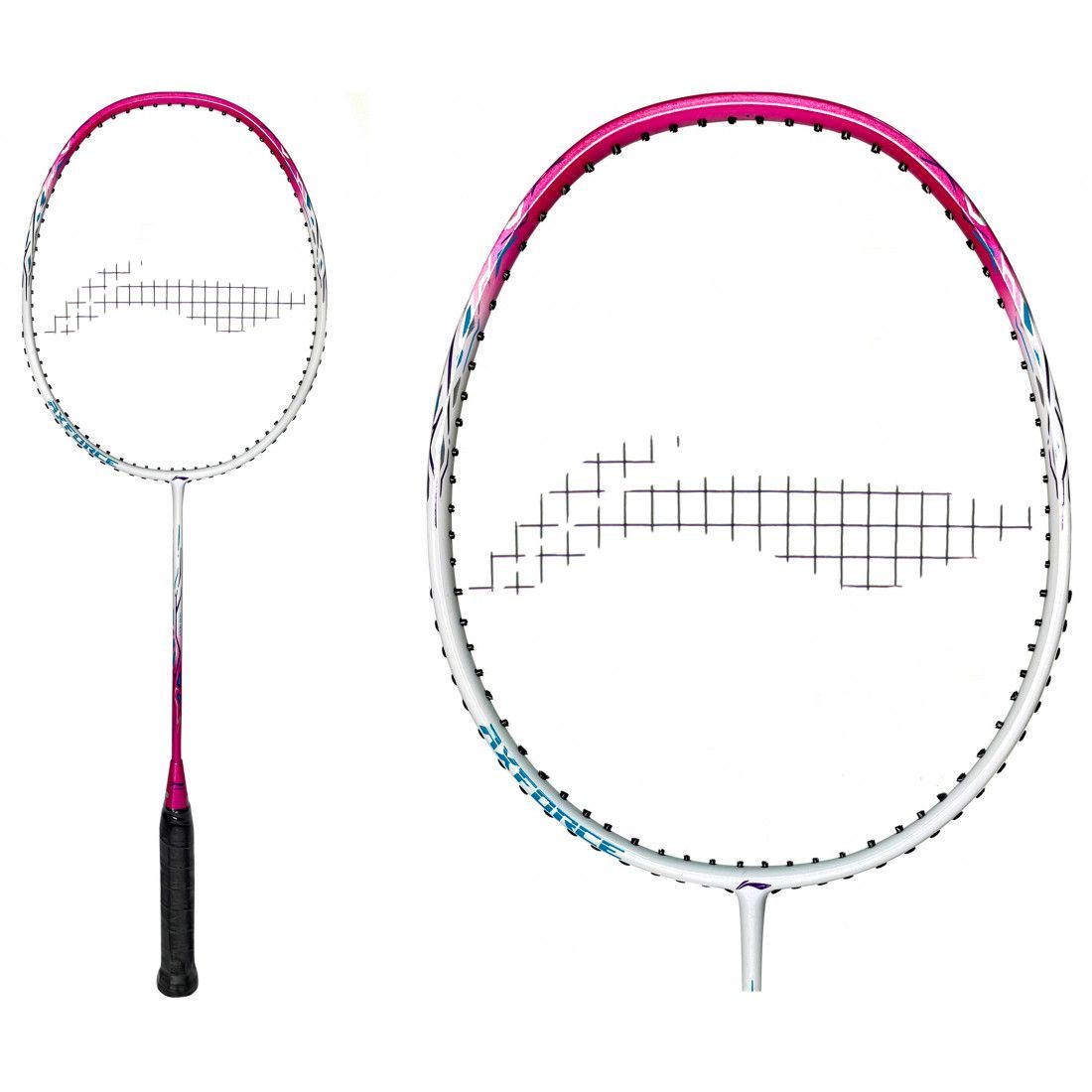 Ракетка для бадминтона Li-Ning AxForce 9 White/Pink 3UG5 (со струной)