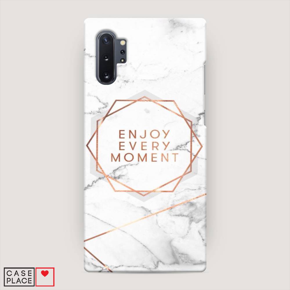 

Пластиковый чехол "Enjoy every moment мрамор" на Samsung Galaxy Note 10 +, 28520-5