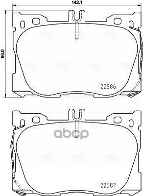 

Колодки тормозные дисковые передние для Mercedes GLC (X253) (15-) AMG TRIALLI PF4401