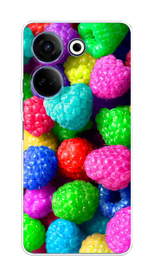 

Чехол на Tecno Camon 20/20 Pro 4G "Леденцовая малина", Фиолетовый;розовый;зеленый, 304350-1