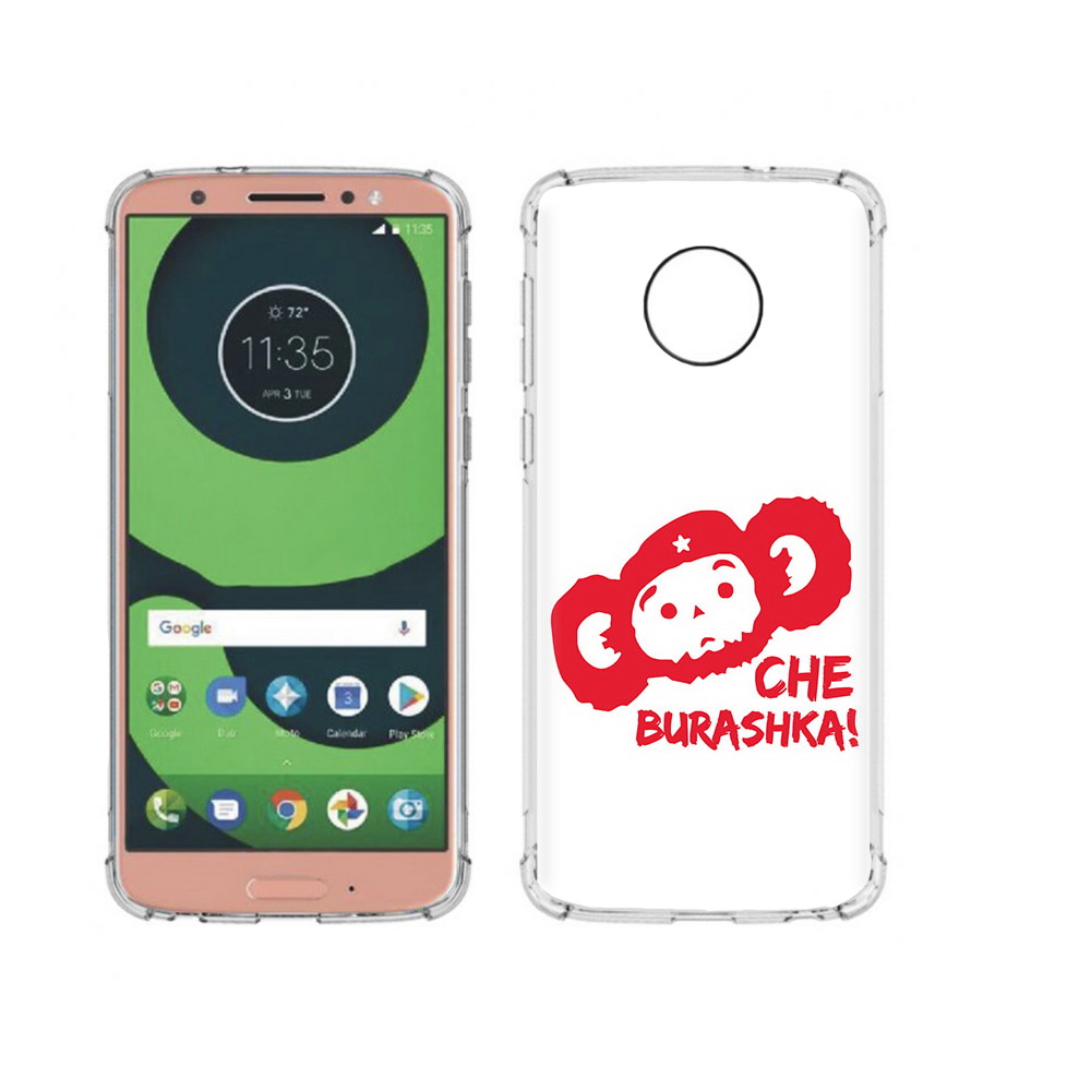 

Чехол MyPads Tocco для Motorola Moto G6 чебурашка (PT99805.376.672), Прозрачный, Tocco