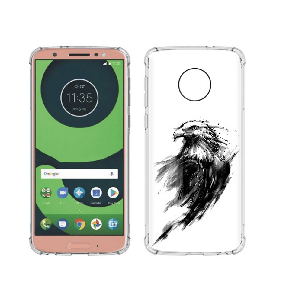 

Чехол MyPads Tocco для Motorola Moto G6 чб птица (PT99805.376.670), Прозрачный, Tocco