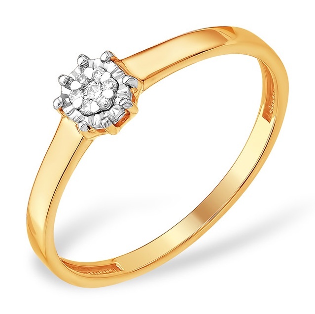 

Кольцо из золота р.  Kari Jewelry 222642, бриллиант, 222642