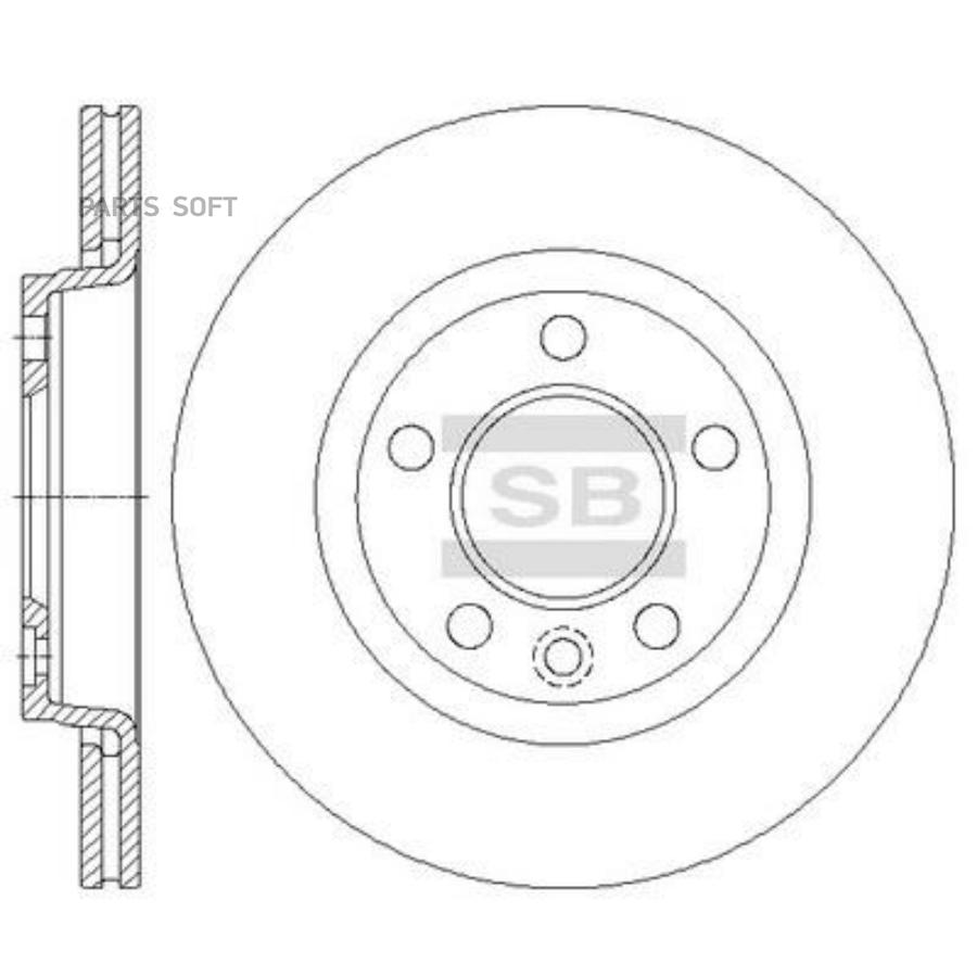 

Диск Тормозной Vw Multivan V/Transporter V 03- Задний D 294Мм. Sangsin brake арт. SD5702