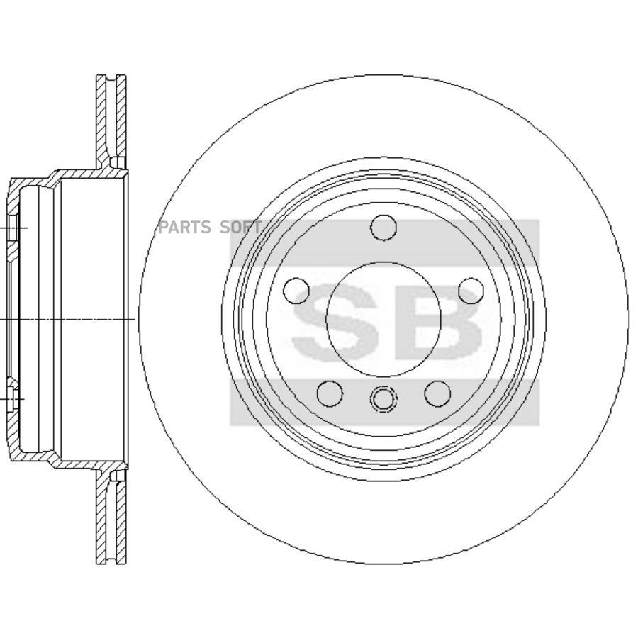 

Диск Тормозной Bmw X5 E70/F15/X6 E71/F16 Задний Вент. D 320Мм. Sangsin brake арт. SD5223