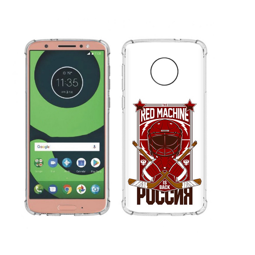 

Чехол MyPads Tocco для Motorola Moto G6 хоккей россия (PT99805.376.666), Прозрачный, Tocco