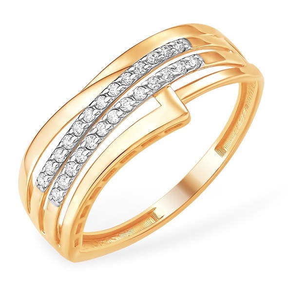 

Кольцо из золота р.  Kari Jewelry 222638, фианит, 222638
