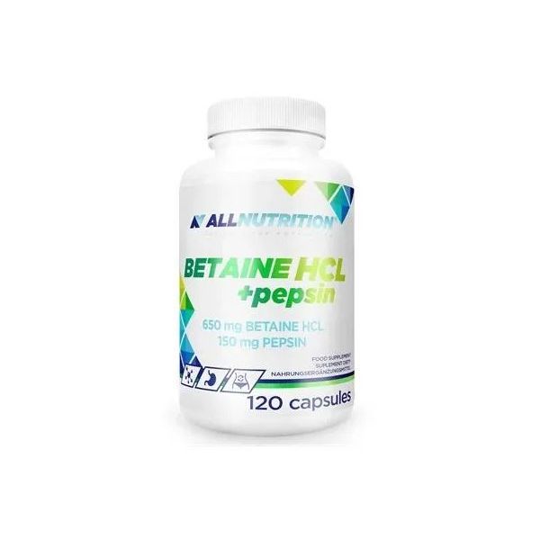 Бетаин безводный + Пепсин ALLNUTRITION Betaine HCL + Pepsin таблетки 120 шт
