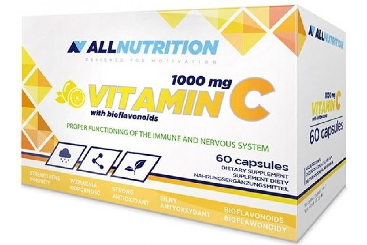 ALLNUTRITION VITAMIN C 1000MG + BIOFLAWONOIDY 60 капсул