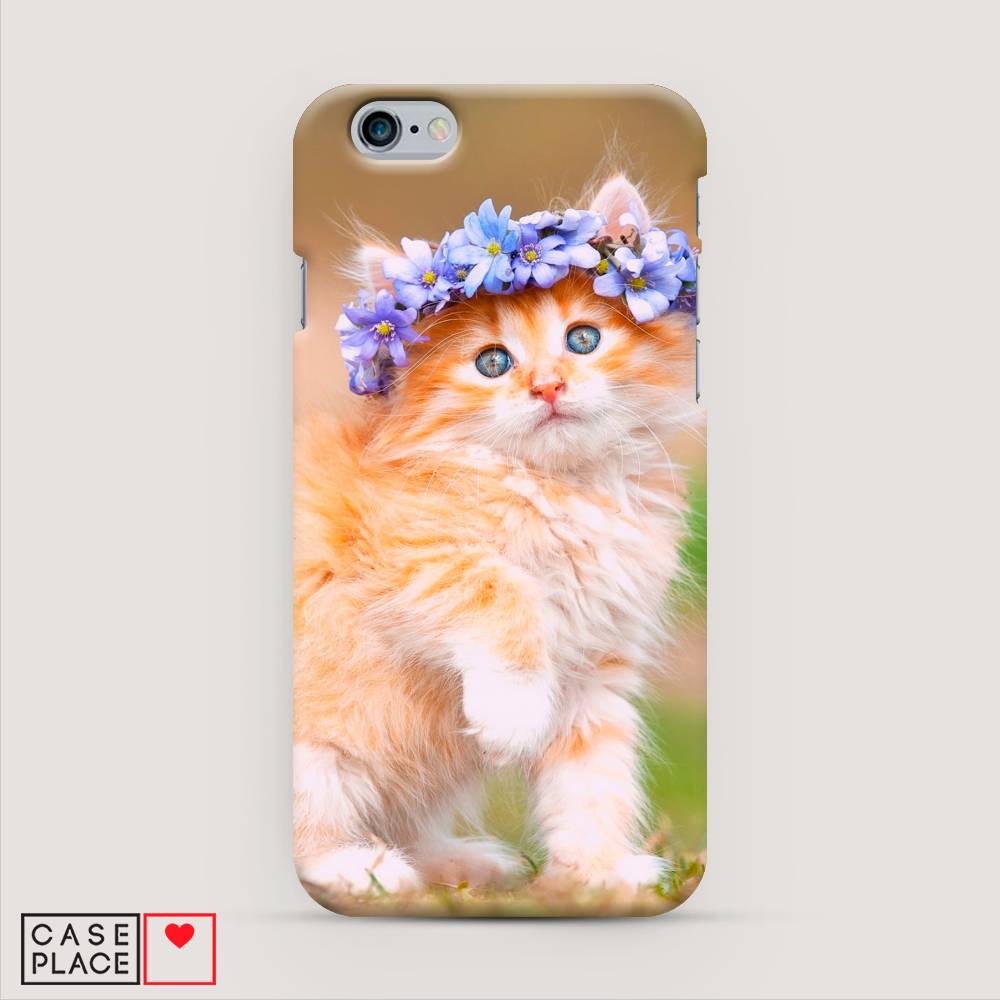 

Пластиковый чехол "Рыжий кот в венке" на Apple iPhone 6S, 0104S20-1
