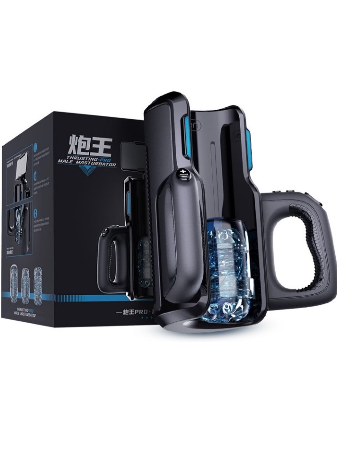 Автоматический мастурбатор Leten Thunder Cannon King PRO, черный