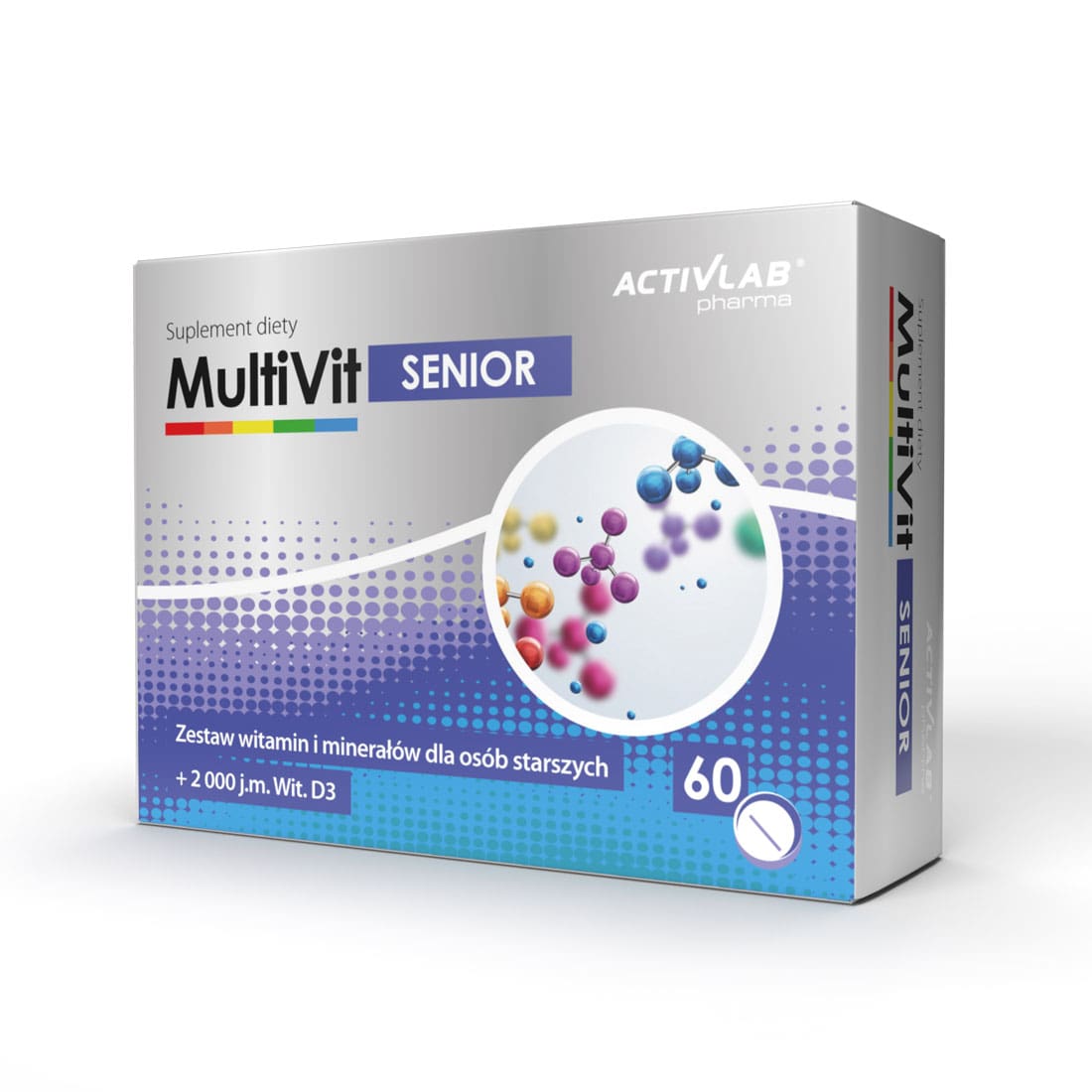 Витаминно-минеральный комплекс ActivLab MultiVit Senior для костей, мышц таблетки 60 шт