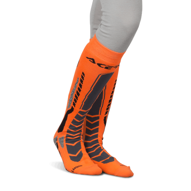 Носки высокие Acerbis MX PRO Black/Orange L/XL (р.42-44)