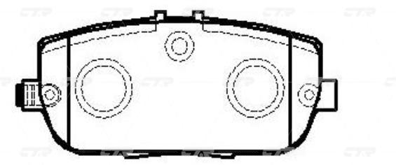 

Тормозные колодки Ctr gk0692