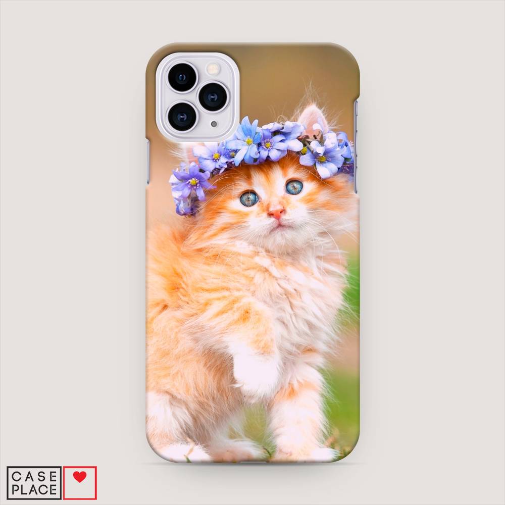 

Пластиковый чехол "Рыжий кот в венке" на Apple iPhone 11 Pro Max, 12220-1