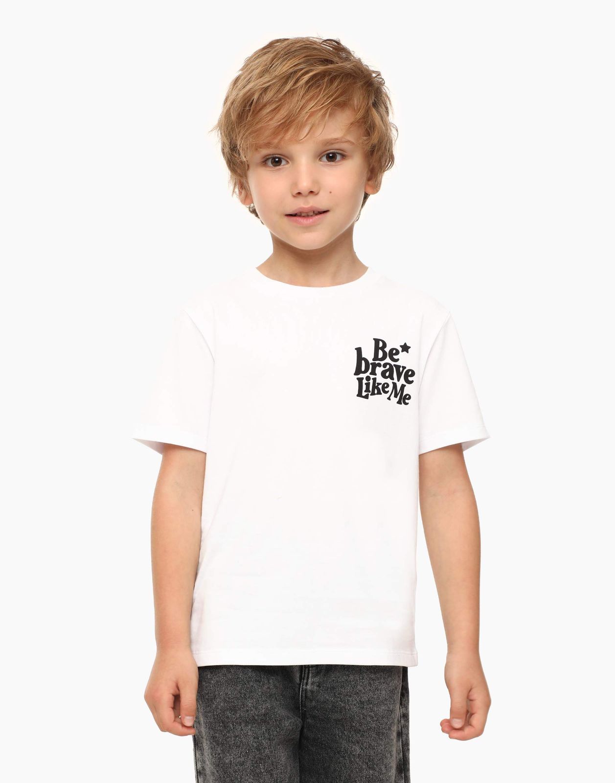 

Футболка Gloria Jeans BKT013443 белый, 128, BKT013443